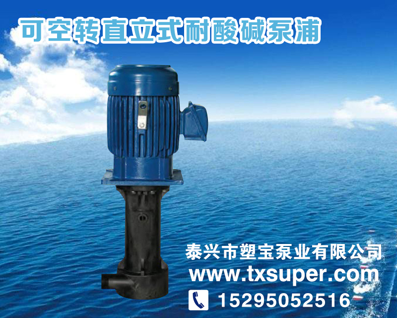 南京SPT型可空转直立式耐酸碱泵浦